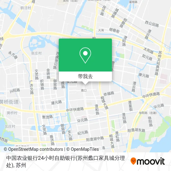 中国农业银行24小时自助银行(苏州蠡口家具城分理处)地图