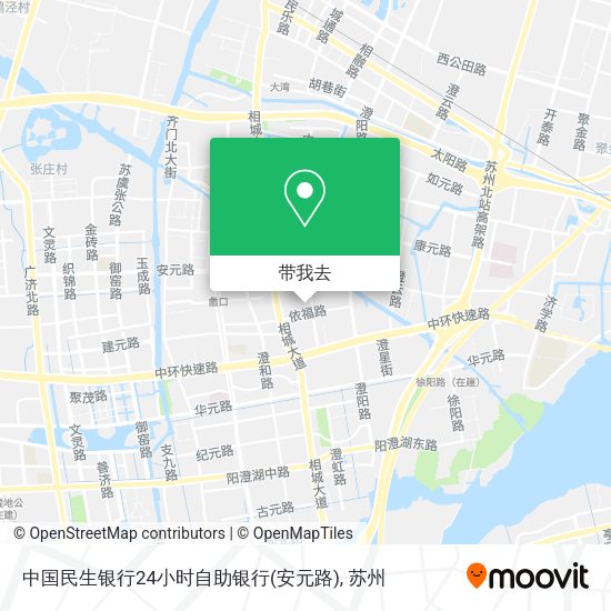 中国民生银行24小时自助银行(安元路)地图