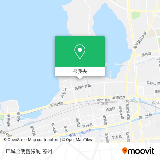 巴城金明蟹缘舫地图