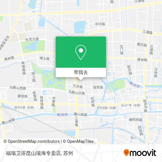 福瑞卫浴昆山瑞海专卖店地图