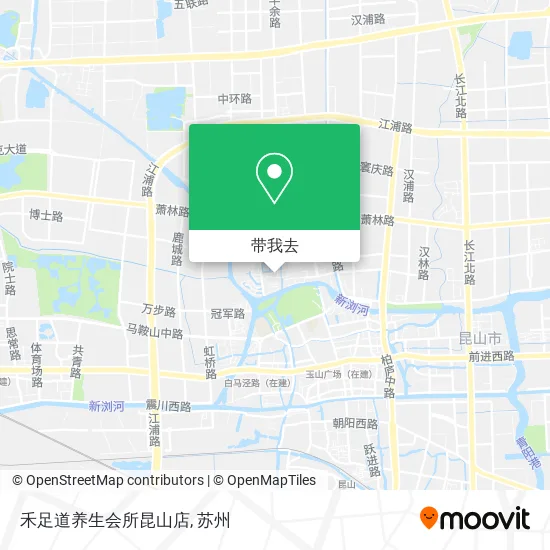 禾足道养生会所昆山店地图