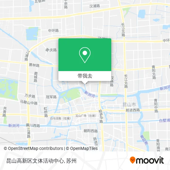 昆山高新区文体活动中心地图