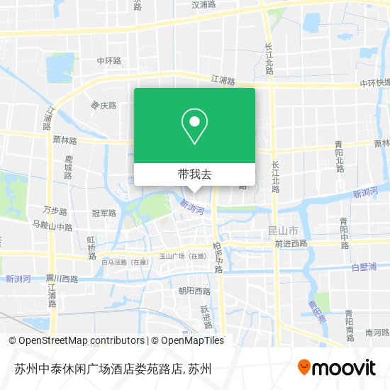 苏州中泰休闲广场酒店娄苑路店地图