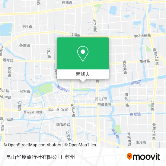 昆山华厦旅行社有限公司地图