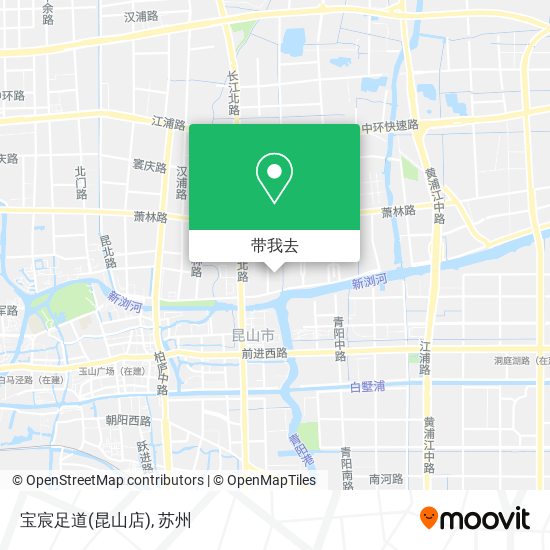 宝宸足道(昆山店)地图