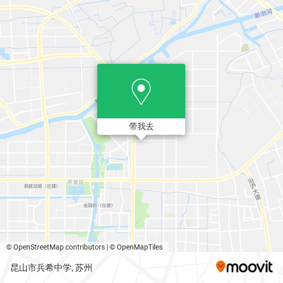 昆山市兵希中学地图