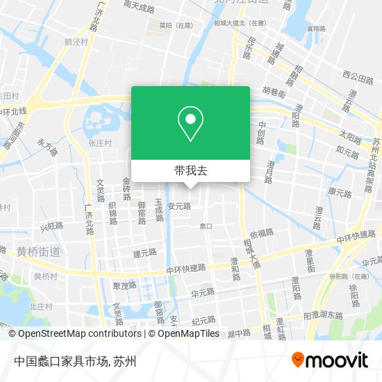 中国蠡口家具市场地图