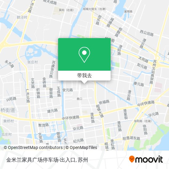 金米兰家具广场停车场-出入口地图