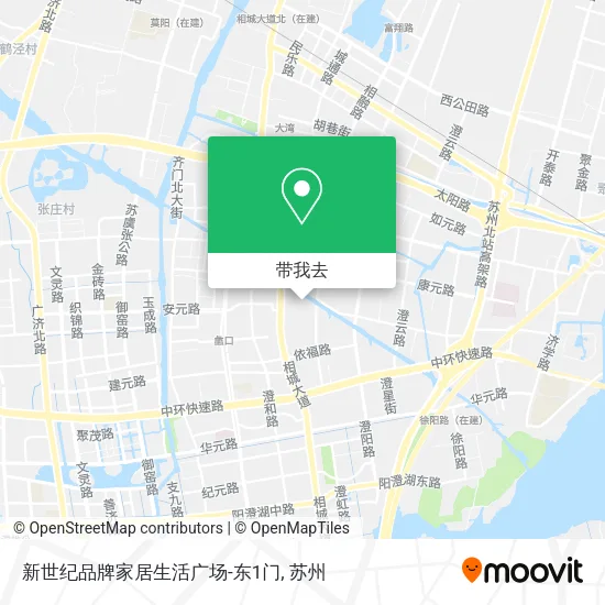新世纪品牌家居生活广场-东1门地图