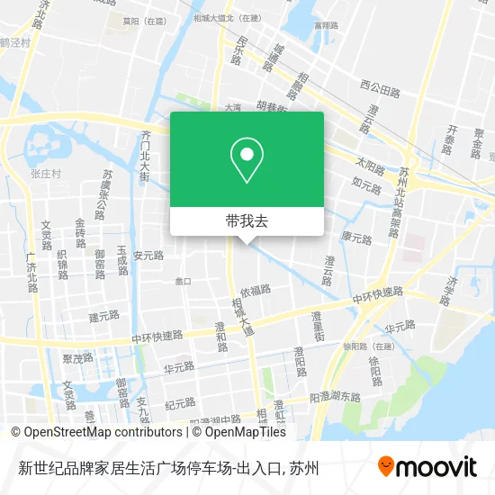 新世纪品牌家居生活广场停车场-出入口地图