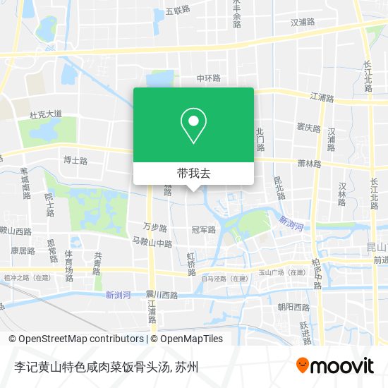 李记黄山特色咸肉菜饭骨头汤地图