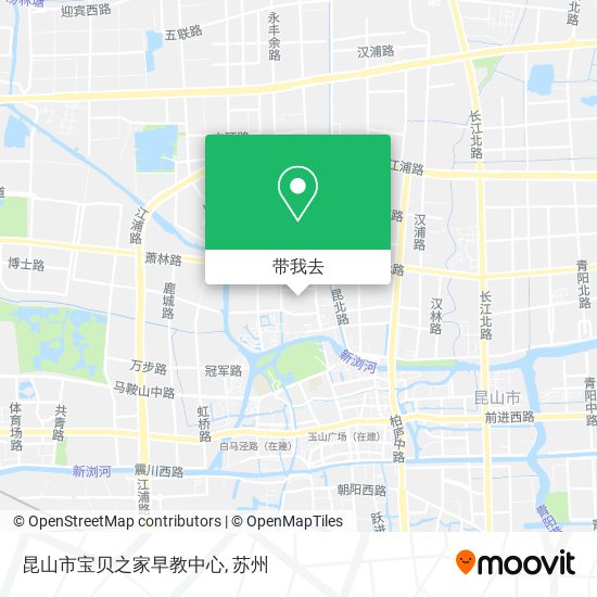 昆山市宝贝之家早教中心地图