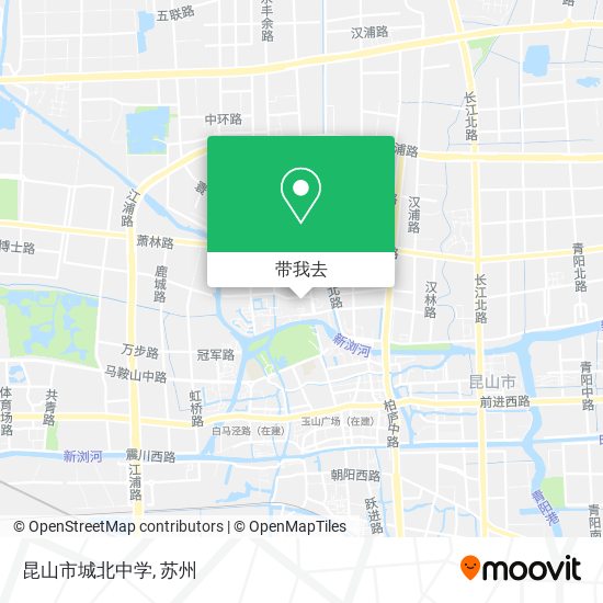 昆山市城北中学地图