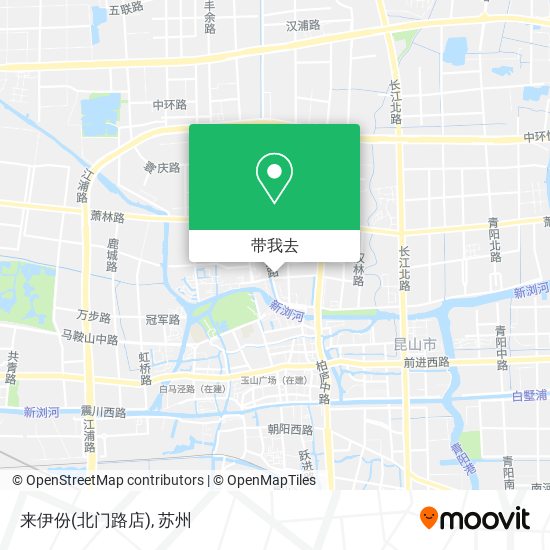 来伊份(北门路店)地图