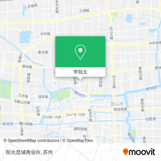 阳光昆城商业街地图