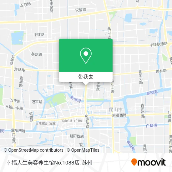 幸福人生美容养生馆No.1088店地图