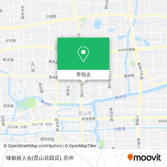 臻极丽人会(昆山花园店)地图