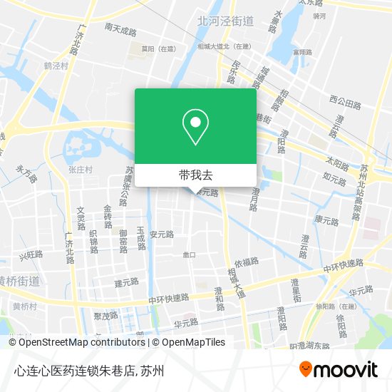 心连心医药连锁朱巷店地图