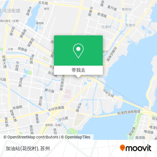 加油站(花倪村)地图