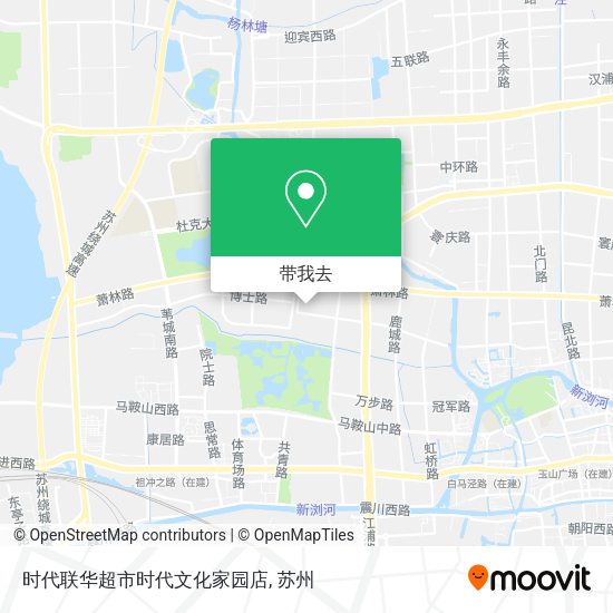 时代联华超市时代文化家园店地图