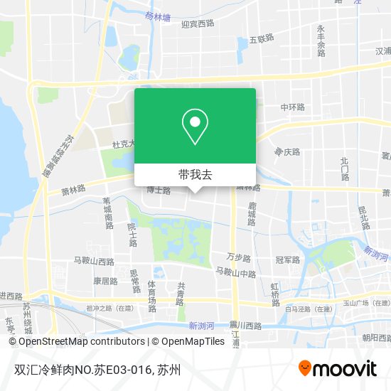 双汇冷鲜肉NO.苏E03-016地图