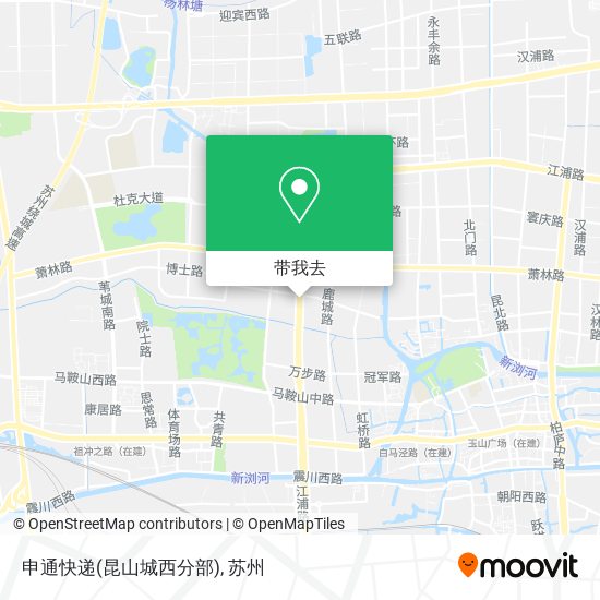 申通快递(昆山城西分部)地图