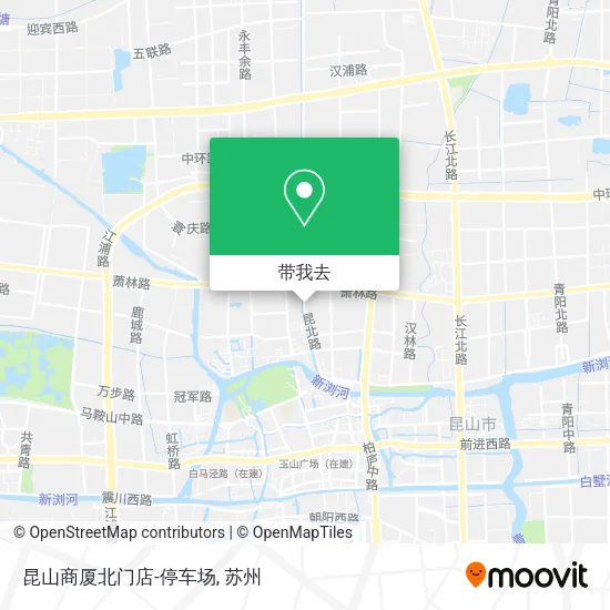 昆山商厦北门店-停车场地图