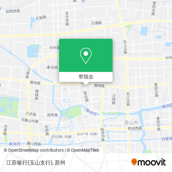 江苏银行(玉山支行)地图