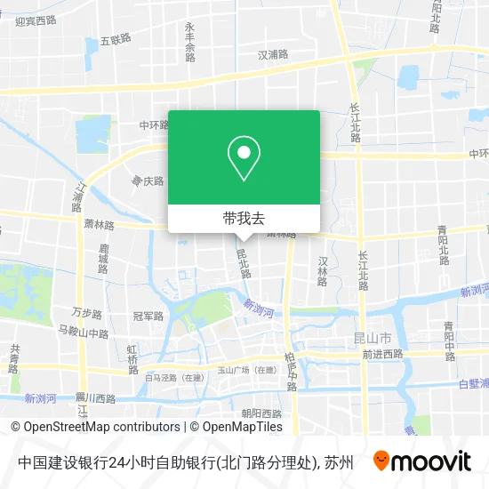 中国建设银行24小时自助银行(北门路分理处)地图