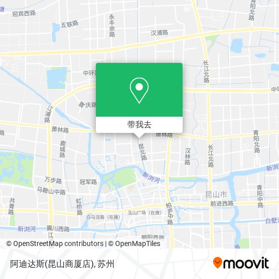 阿迪达斯(昆山商厦店)地图