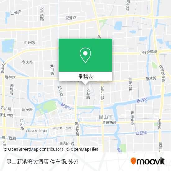 昆山新港湾大酒店-停车场地图