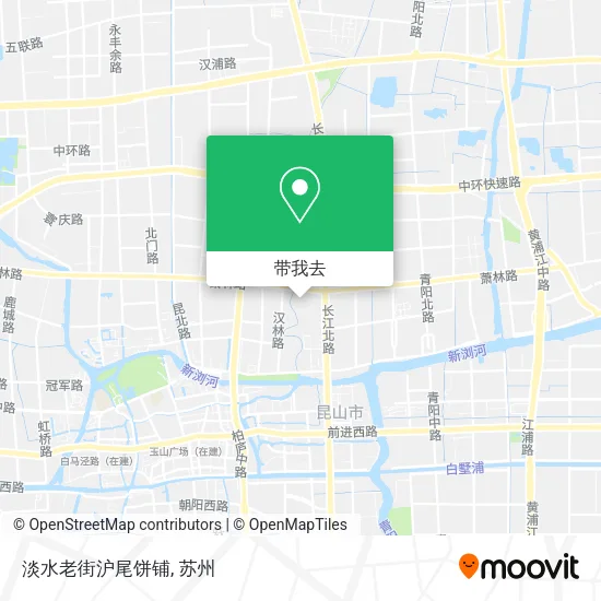 淡水老街沪尾饼铺地图