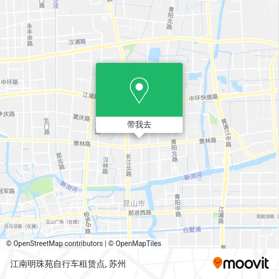 江南明珠苑自行车租赁点地图