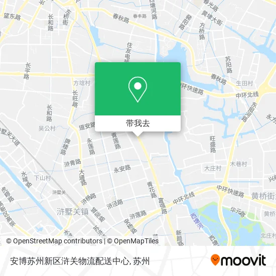 安博苏州新区浒关物流配送中心地图