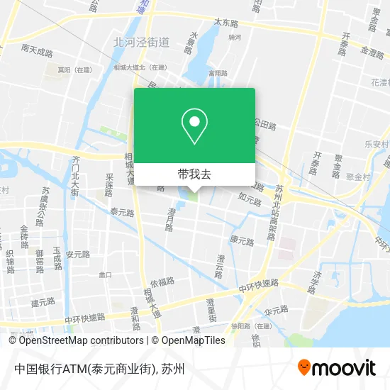 中国银行ATM(泰元商业街)地图