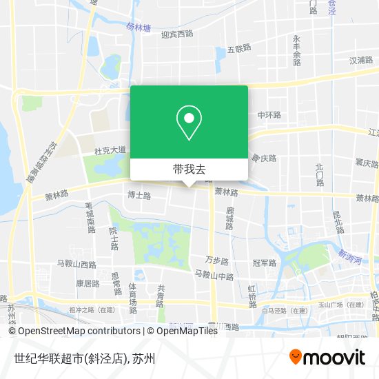 世纪华联超市(斜泾店)地图