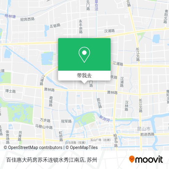 百佳惠大药房苏禾连锁水秀江南店地图