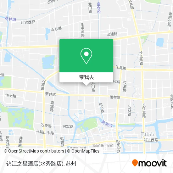 锦江之星酒店(水秀路店)地图