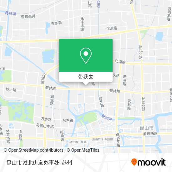昆山市城北街道办事处地图
