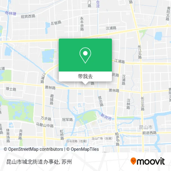 昆山市城北街道办事处地图