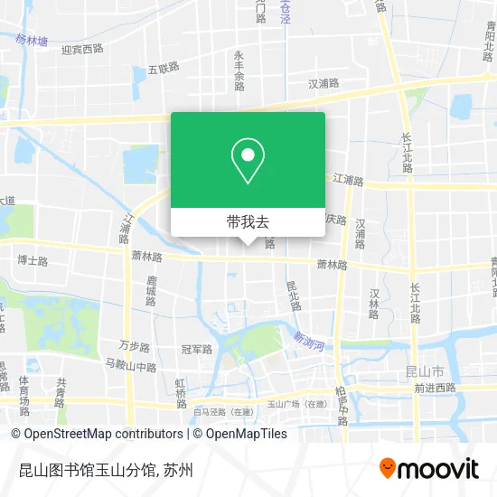昆山图书馆玉山分馆地图
