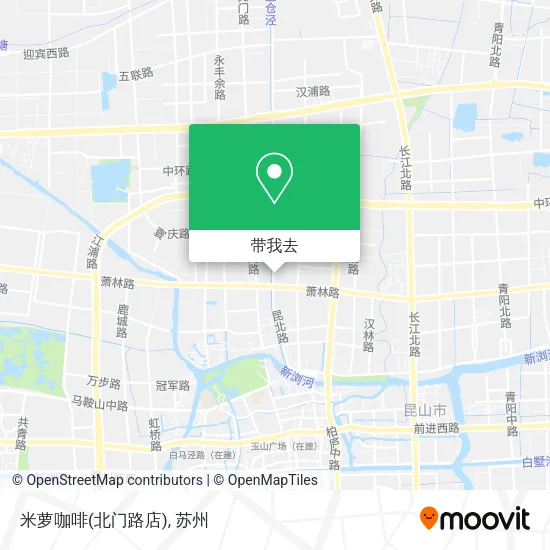 米萝咖啡(北门路店)地图