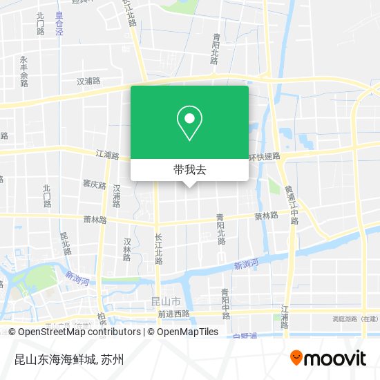 昆山东海海鲜城地图