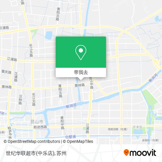 世纪华联超市(中乐店)地图