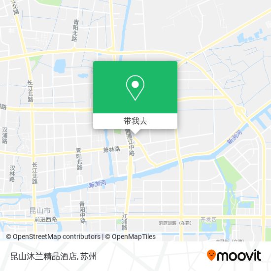 昆山沐兰精品酒店地图