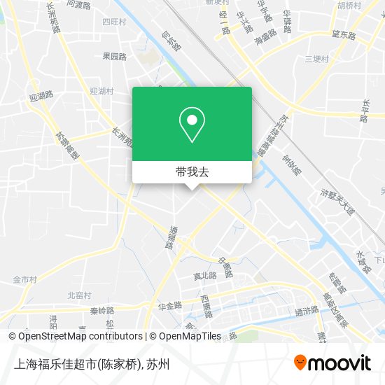 上海福乐佳超市(陈家桥)地图