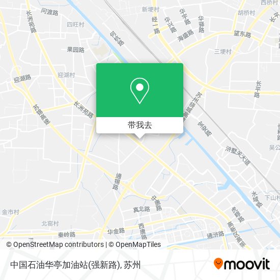 中国石油华亭加油站(强新路)地图