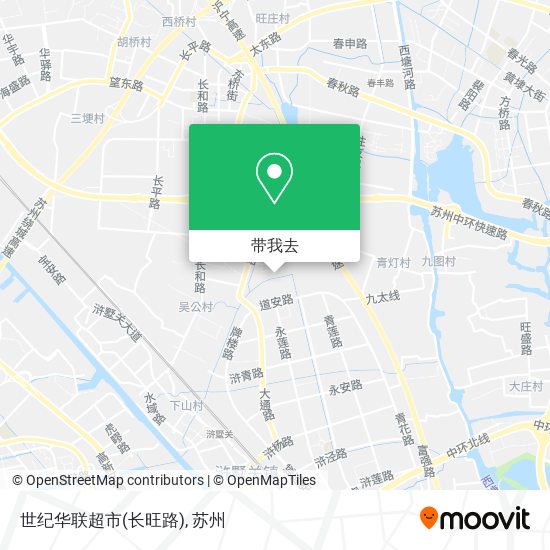 世纪华联超市(长旺路)地图