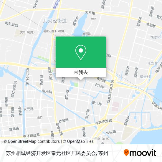 苏州相城经济开发区泰元社区居民委员会地图