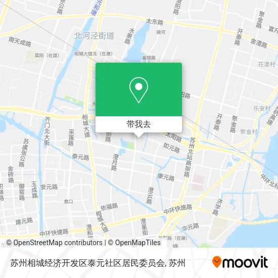 苏州相城经济开发区泰元社区居民委员会地图